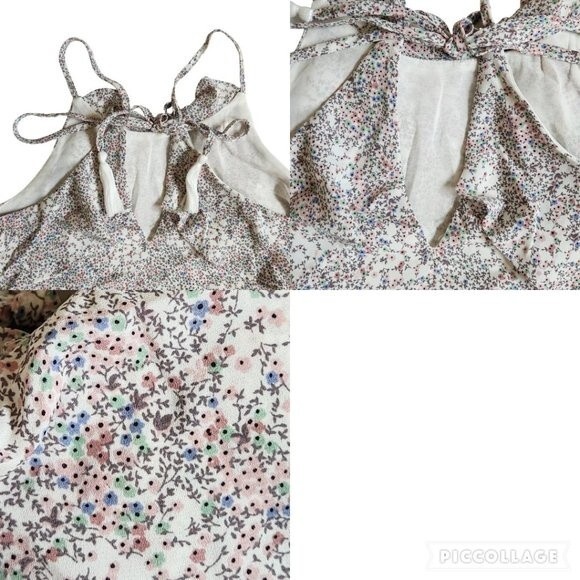 August Winds floral ruffle tank top sz M - Picture 7 of 10